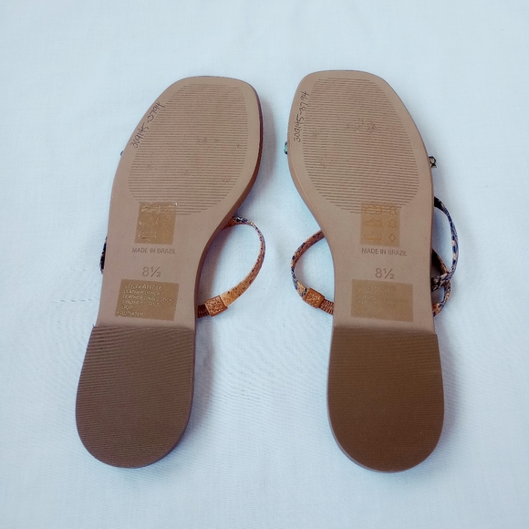 Madewell▪️Lyra Slide Sandal Snake Embossed Leather - Picture 5 of 5